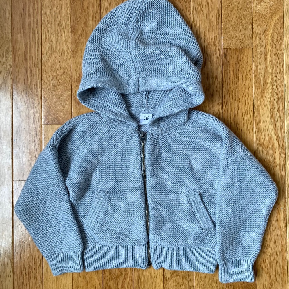 BabyGap grey hooded sweater